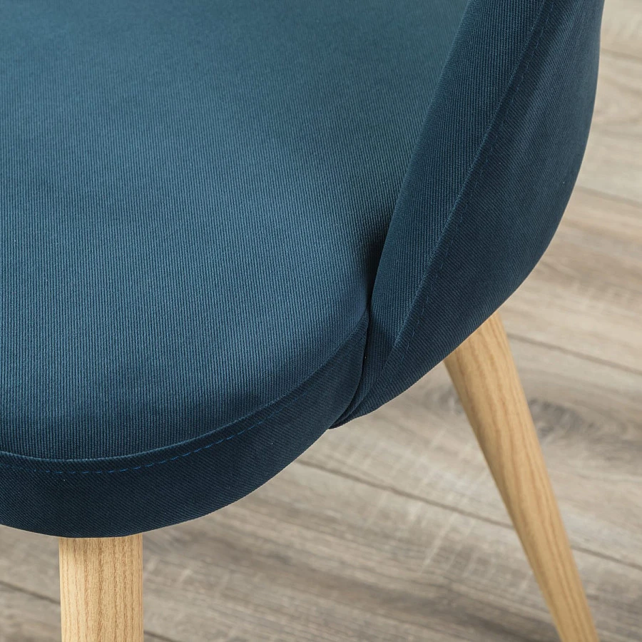 Стул Lars Diag blue/нат.дуб - фото 15