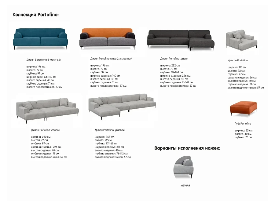 Диван Portofino wave 2-х местный - фото 9