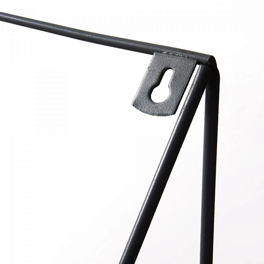 Настенная полка Upp металлическая черная - фото 3