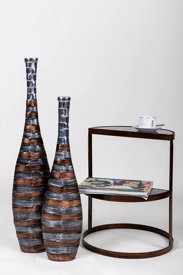 Ваза мет. высокая STRIPES 0.82x0.18x0.06м - фото 5