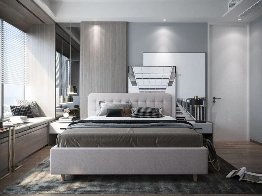 Кровать Лион 180х200 зелёного цвета - фото 2