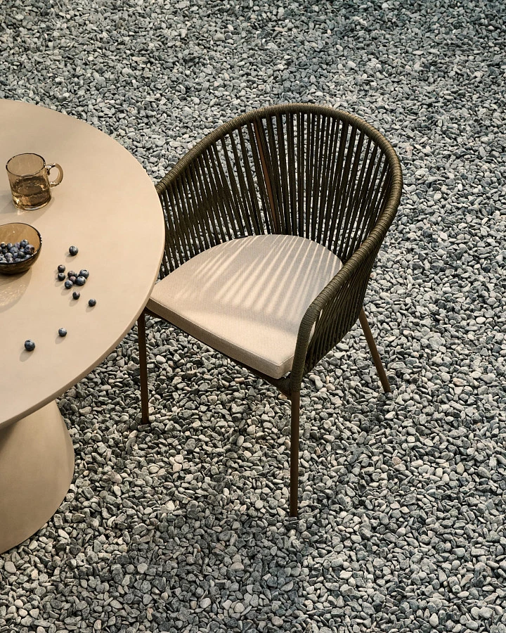 Стул Yanet из зеленой веревки - фото 2