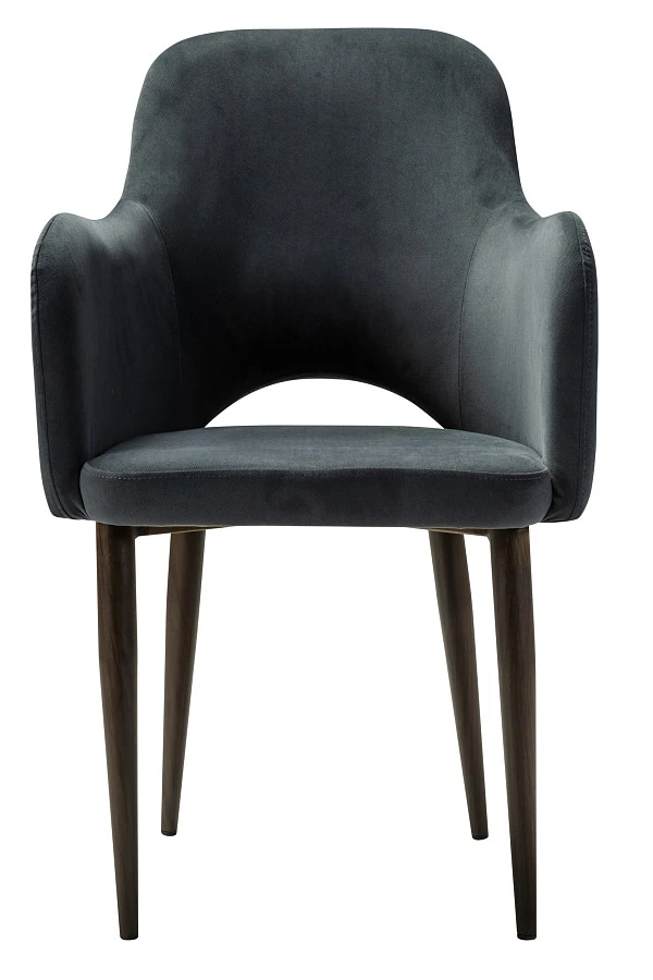 Кресло Ledger Diag grey/т. орех - фото 3