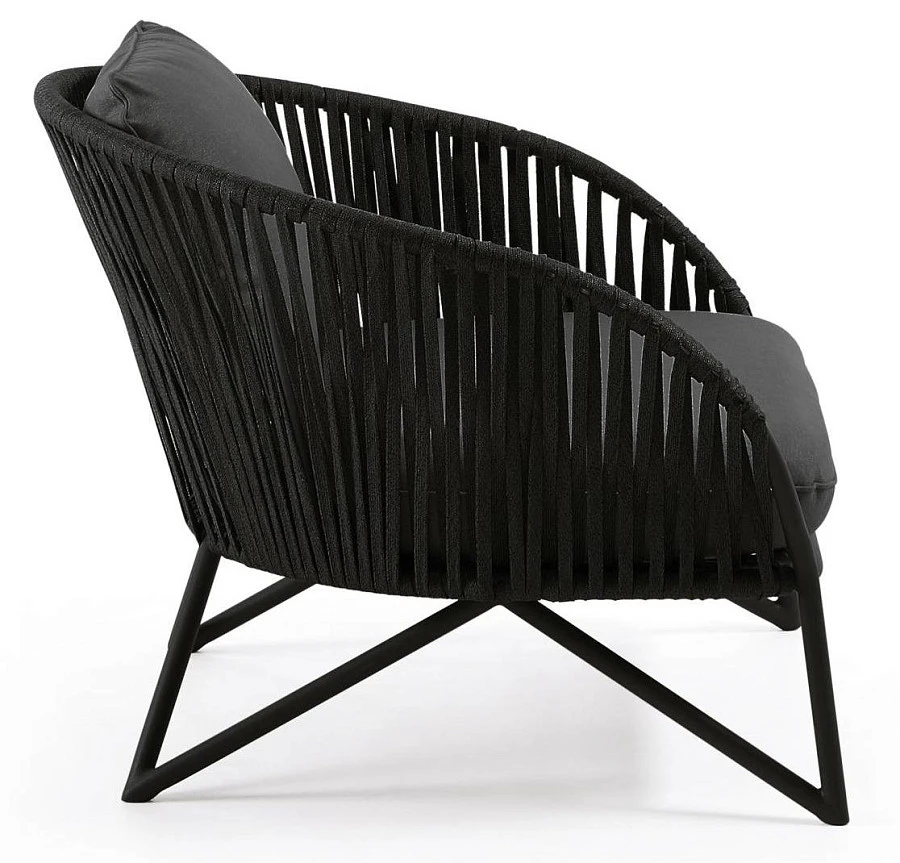 Веревочное кресло Branzie черное - фото 12