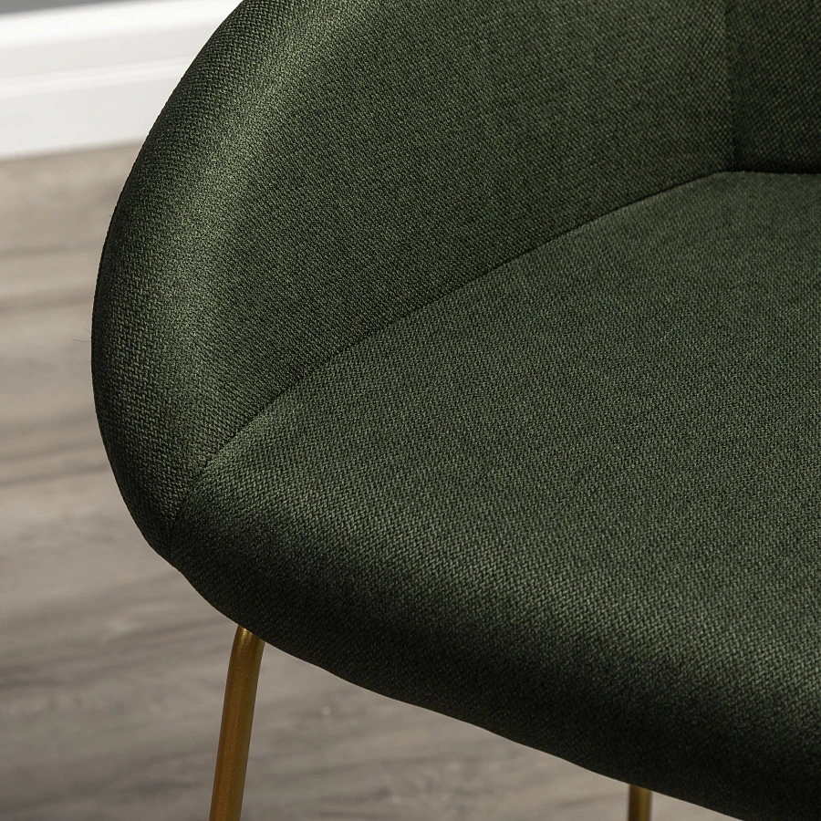Кресло полубар Kent тёмно-зеленый/Линк золото - фото 13