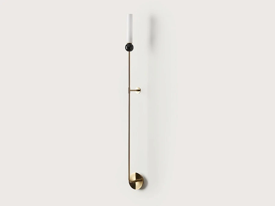 Бра Delie L золотой - черный мрамор