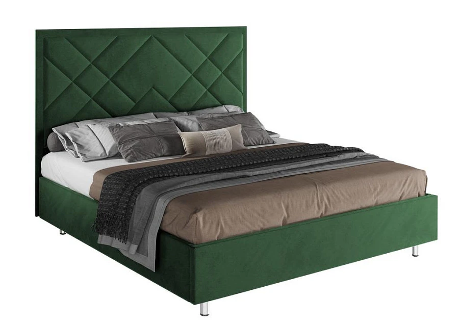 Кровать Палермо 140х200 зелёного цвета