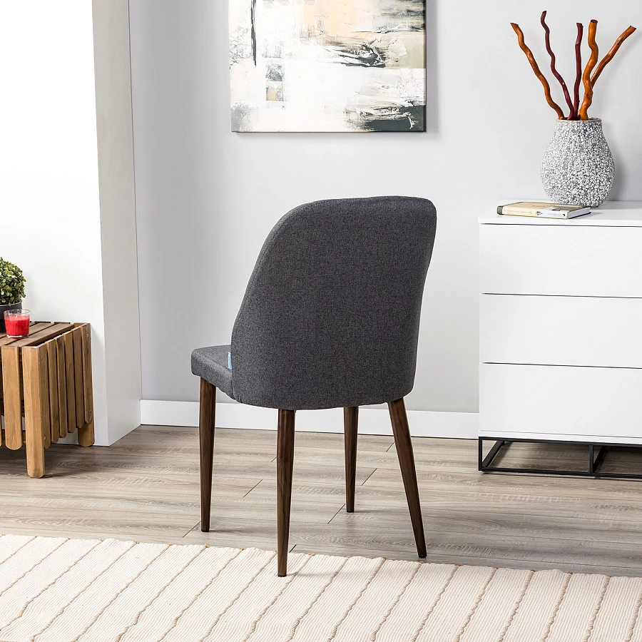 Стул Alen темно-серый/т. орех - фото 11