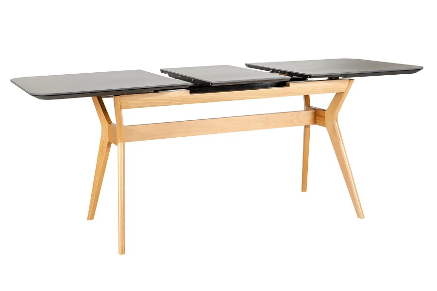 Стол раздвиж. Нарвик Ceramic 140-180 Automatic Natur/Dark marble - фото 3