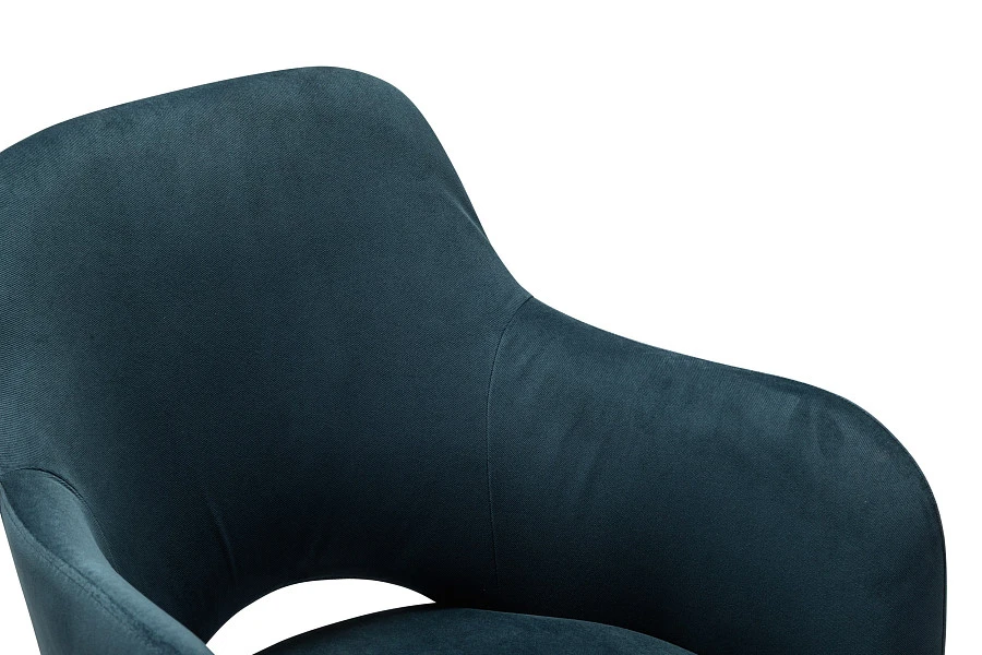 Кресло Ledger Diag blue/т. орех - фото 5