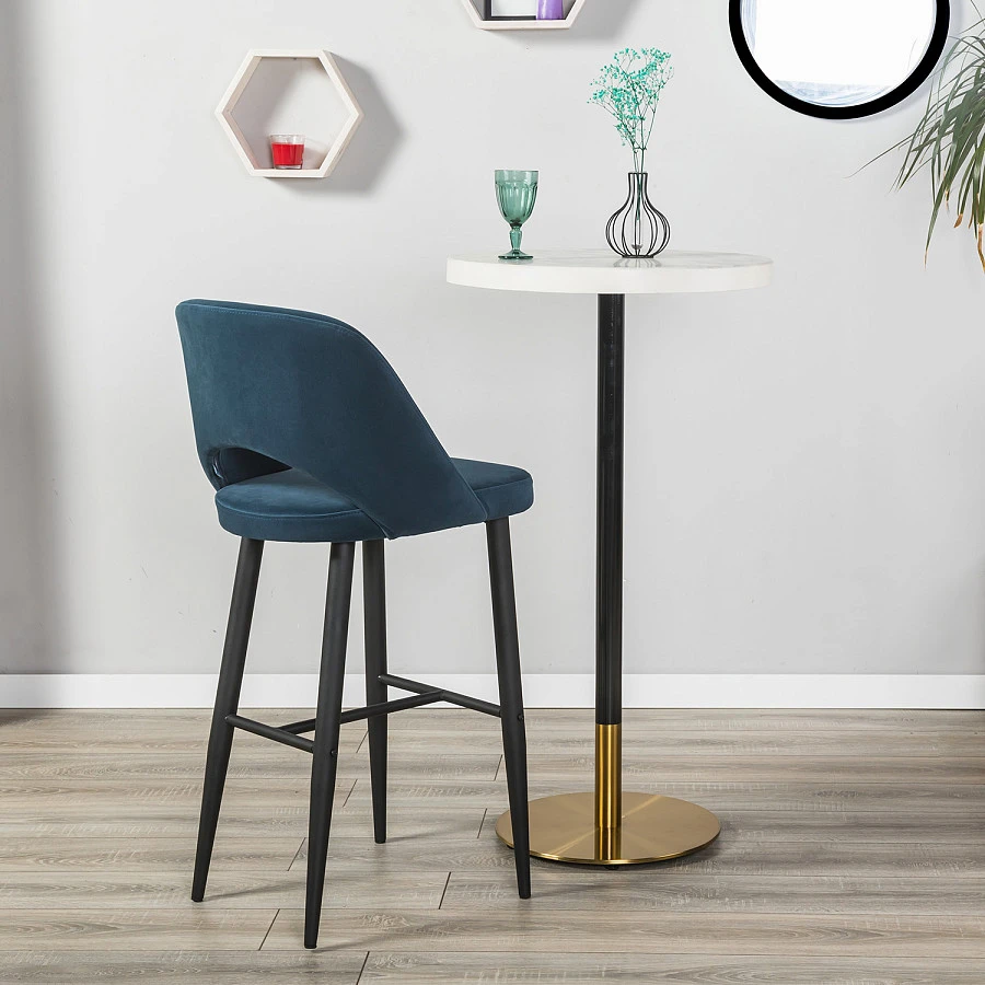 Кресло Бар.Lars Diag blue/черный - фото 10