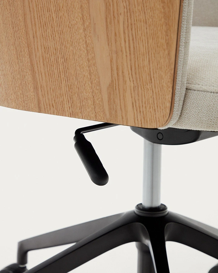 Стул Madai из беж.синели и ясеневого шпона нат. - фото 11