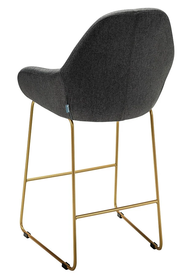 Кресло полубар Kent тёмно-серый/Линк золото - фото 4