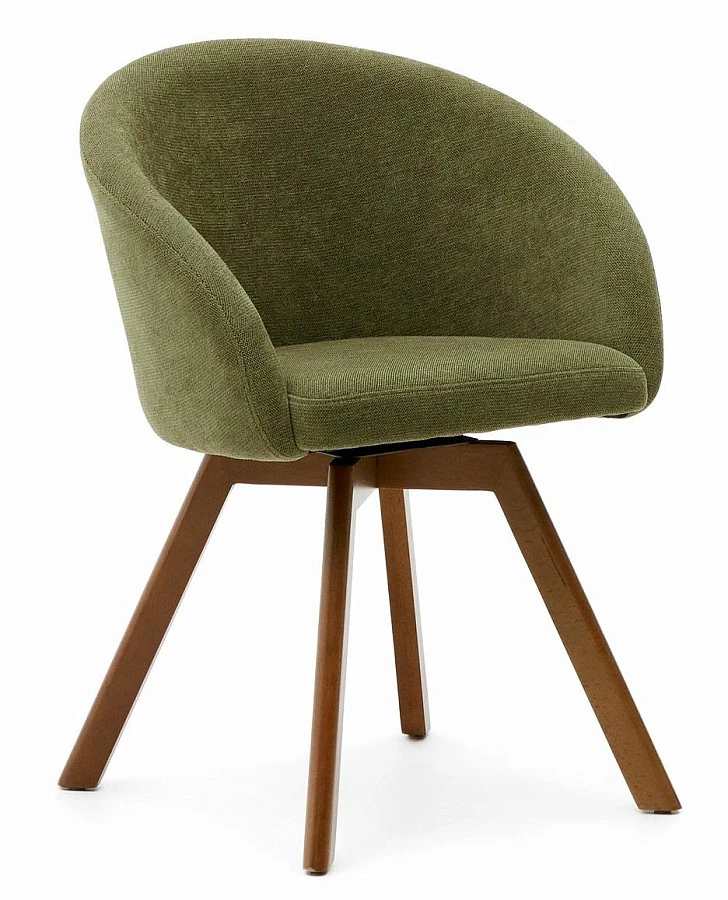 Поворотный стул Marvin зел.синель и ясень