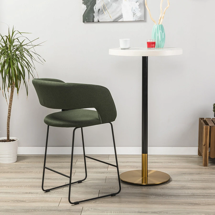 Кресло полубар Hugs тёмно-зеленый/Линк - фото 12