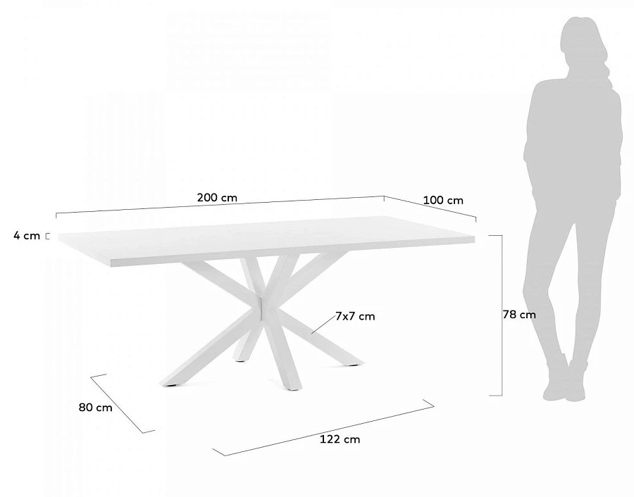 Белоснежный стол Arya - фото 6