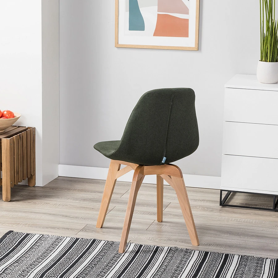 Стул Eames lite тёмно-зеленый/натур. Бук - фото 14