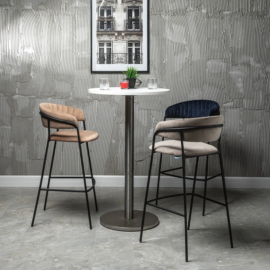 Стул барный Portman серый - фото 10