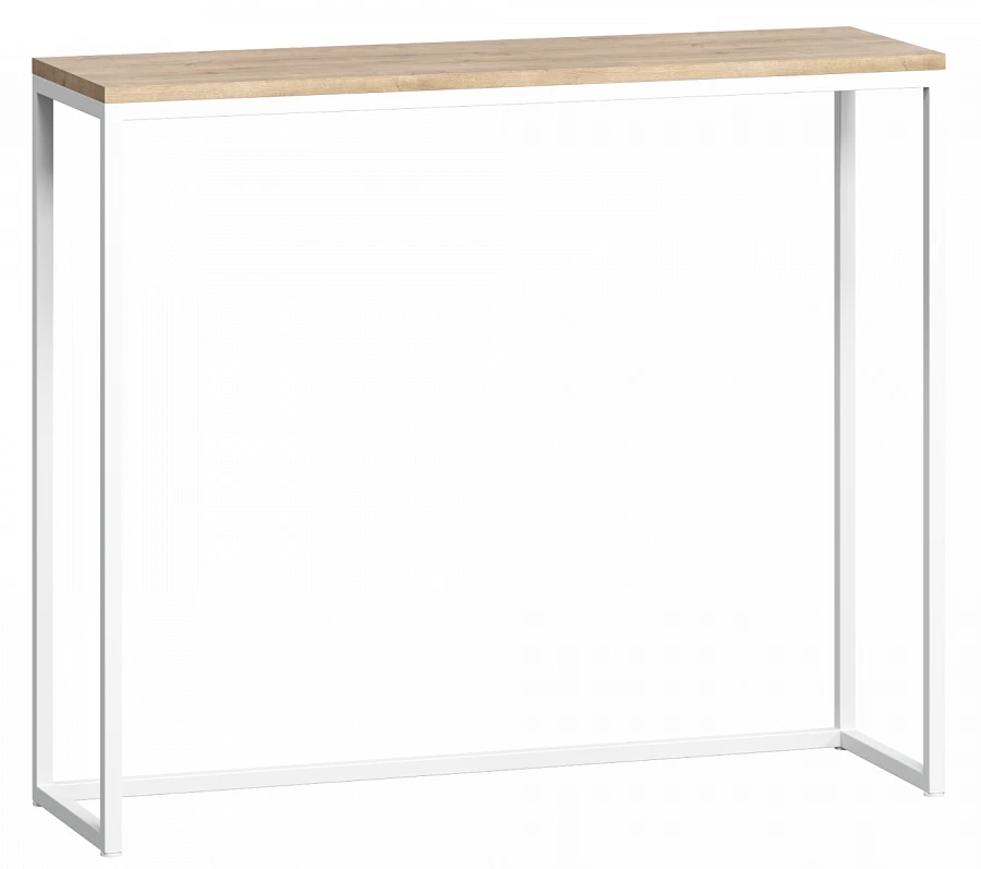 Стол консольный Мальборк Дуб Сонома /белый
