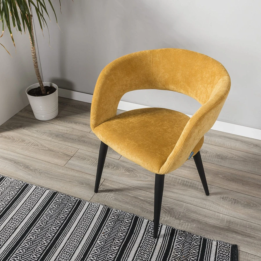 Стул Hugs желтый/черный - фото 13