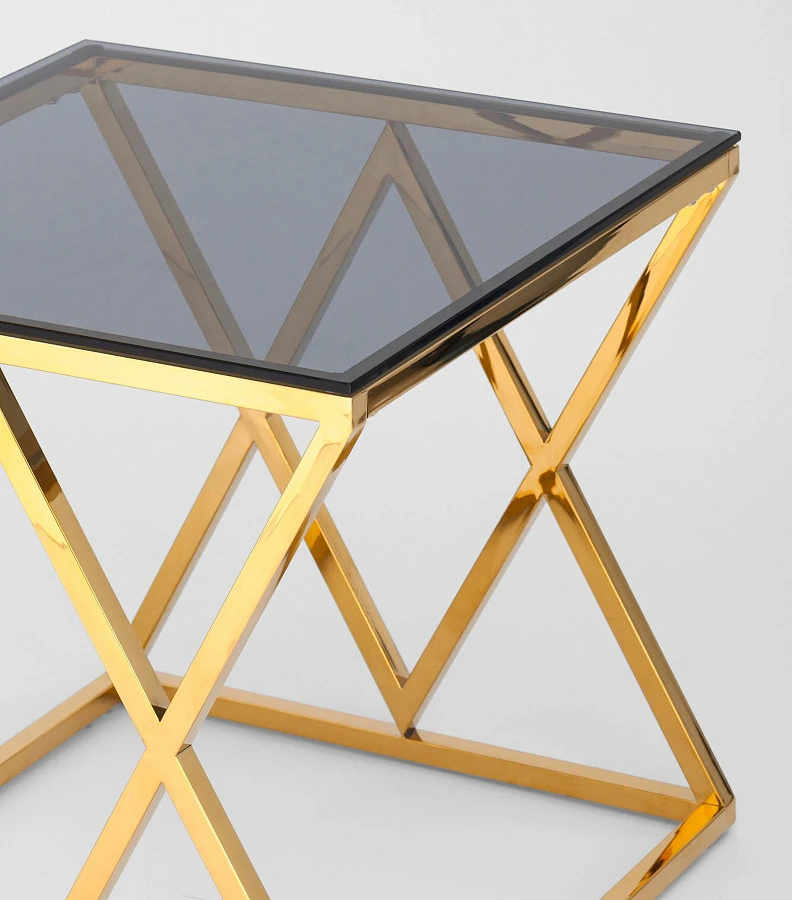 Журнальный стол 55*55 ИНСИГНИЯ золотистый - фото 5