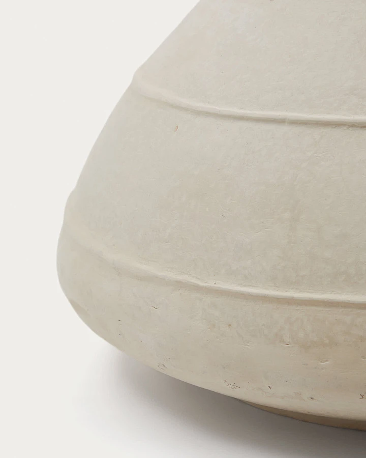 Ваза из папье-маше Sylan белого цвета 60 см - фото 6