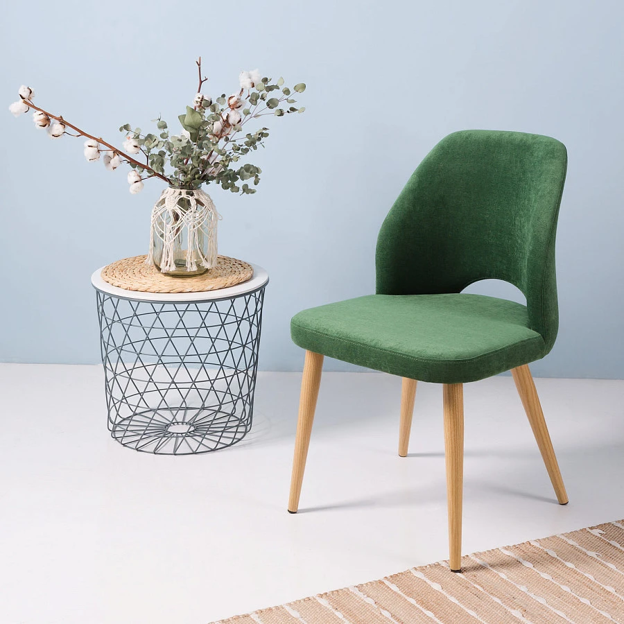 Стул Ledger green grass/нат.дуб - фото 8