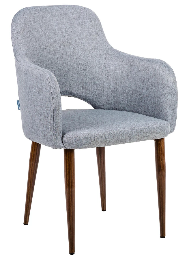 Кресло Ledger Грей/ТОрех