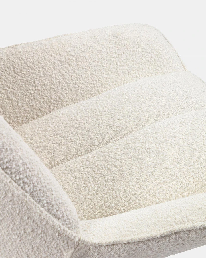 Кресло-качалка Marlina букле белый - фото 17