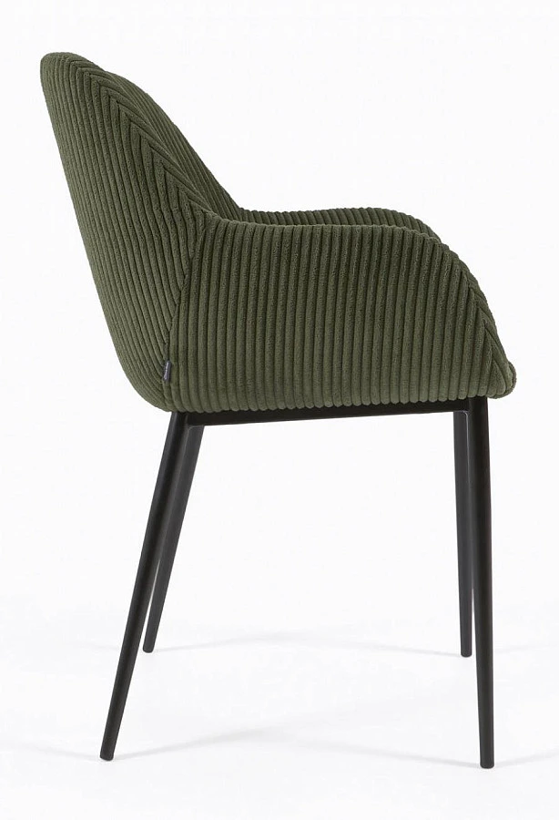 Стул Konna темно-зеленый/сталь,черный - фото 3