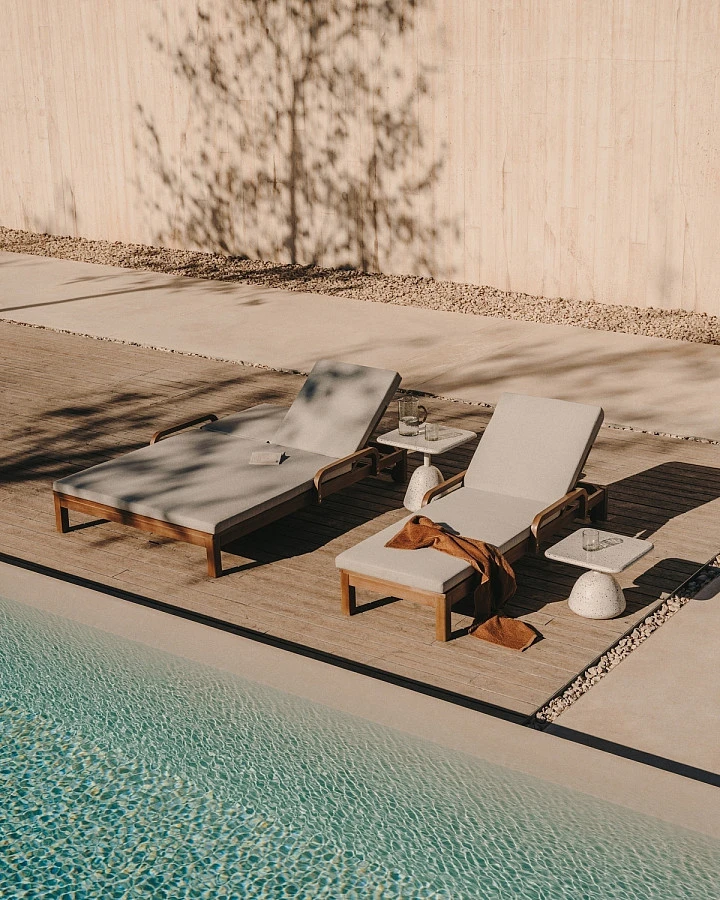 Шезлонг Sonsaura из массива эвкалипта - фото 3