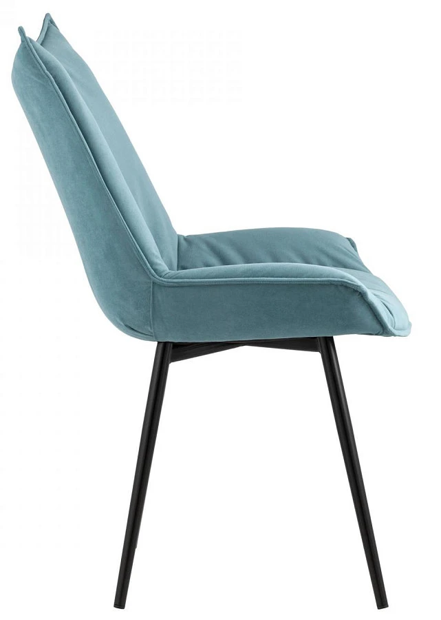 Стул Осло велюр пыльно-голубой - фото 3