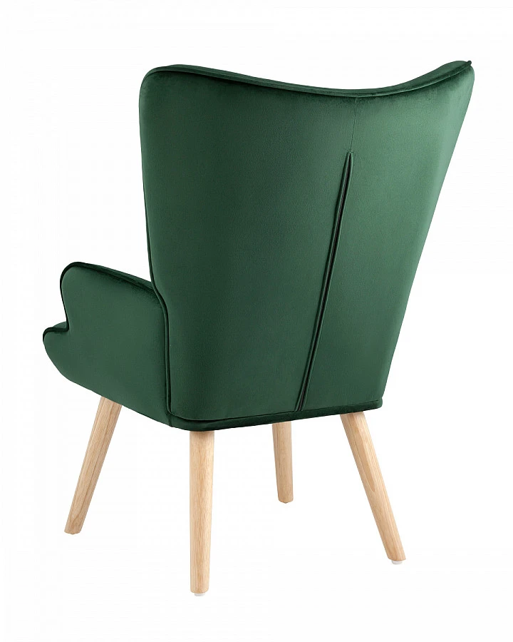 Кресло Хью велюр темно-зеленый - фото 5