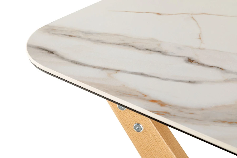 Стол раздвиж. Нарвик Ceramic 120-150 Automatic Natur//Light marble - фото 15