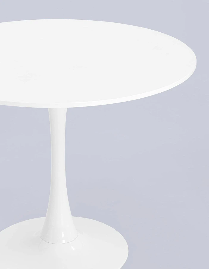 Стол Tulip D90 белый - фото 4