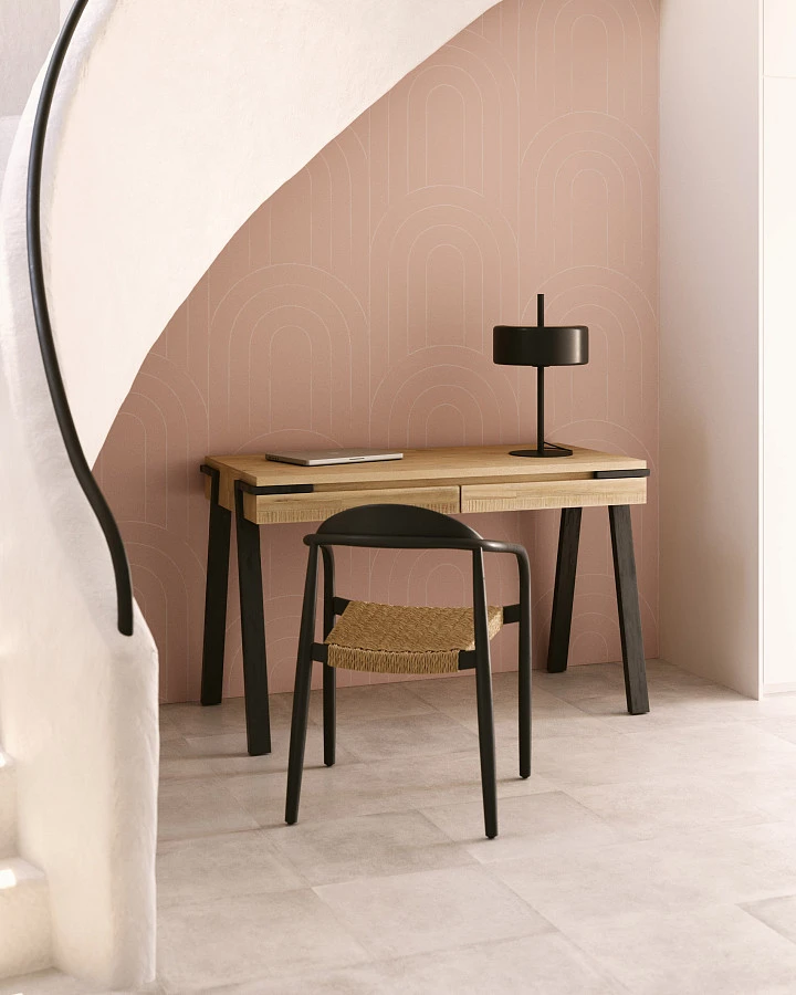 Стул Glynis черный натуральный - фото 4