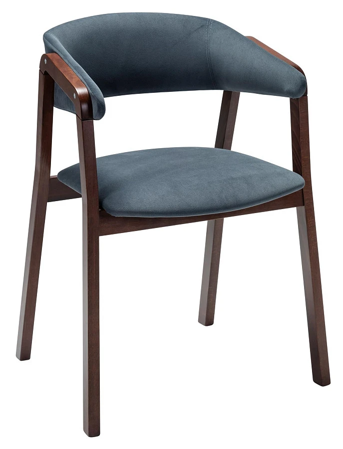 Кресло Dalia Soft Grey/Темный орех