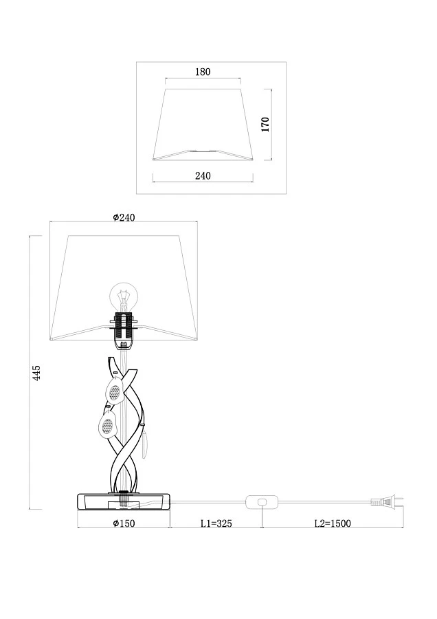 Настольная лампа Freya FR2001TL-01G - фото 2