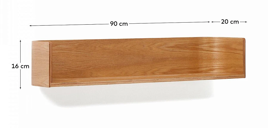 Полка Octavia из фанеры ясеня 90 х 20 см - фото 2