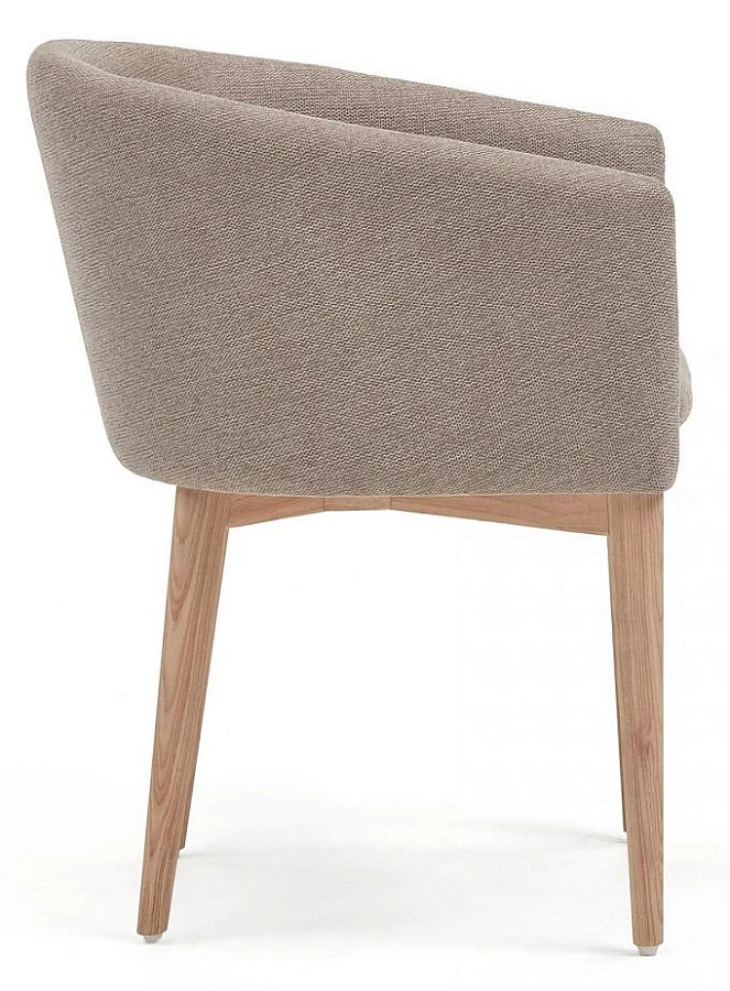 Стул Harlan из коричневой синели/ массив ясеня - фото 3