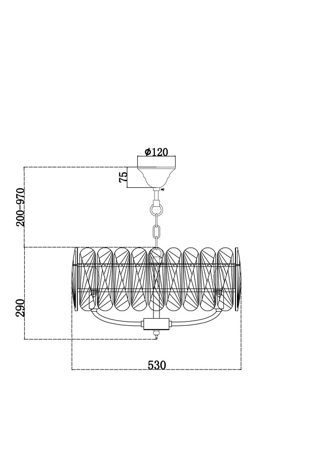 Подвесной светильник Maytoni MOD122PL-06BS - фото 3
