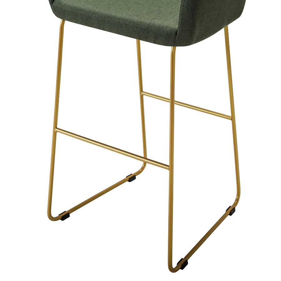 Кресло Бар. Oscar тёмно-зеленый/Линк золото - фото 5