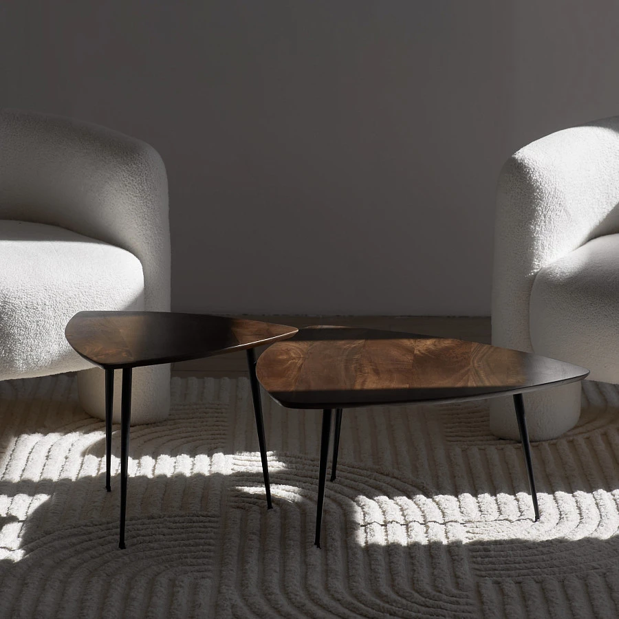 Набор столов в сканди стиле/массив акации - фото 8