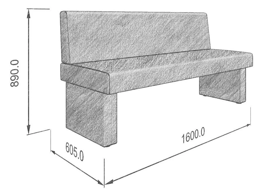 Диван кухон. Ratio 160 beige/coffe 1600*605*890 - фото 4