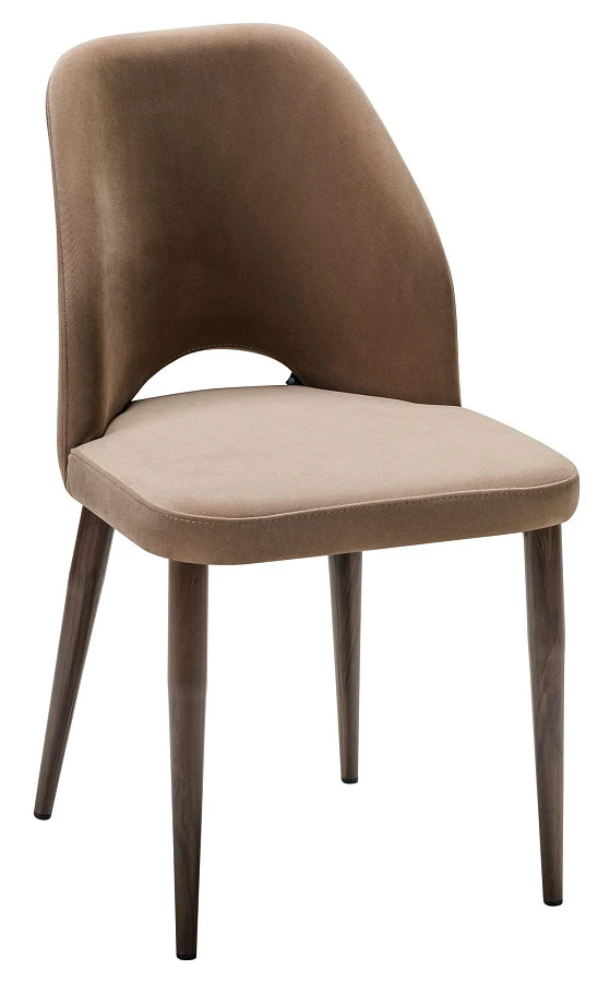 Стул Ledger Diag beige/т. орех