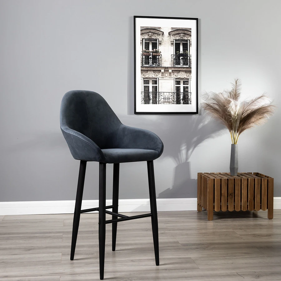 Кресло Бар.Kent Diag grey/черный - фото 10