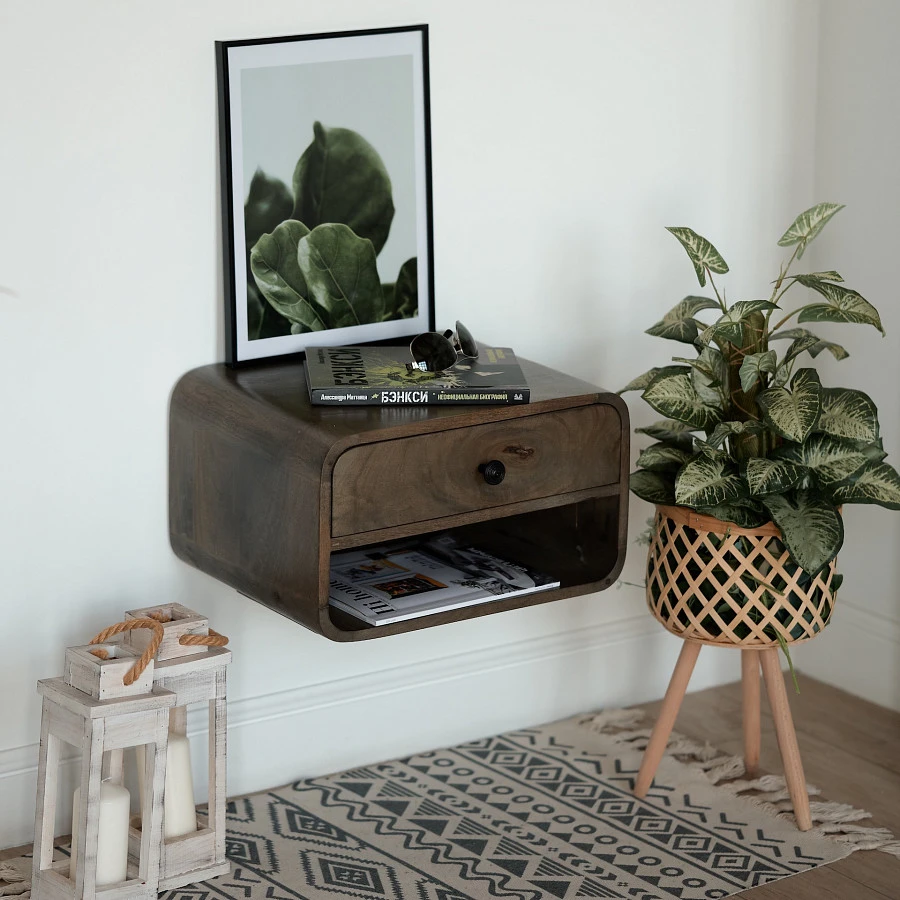 Тумба прикроват. АЛЬРИК ГРЕЙ с полкой - фото 5