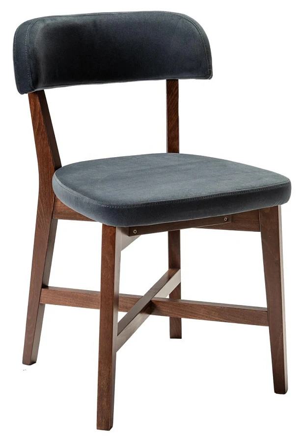 Стул Frank Pro Diag Grey/Темный орех