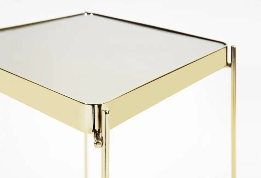 Кофейный столик Square S Gold 0.6x0.32x0.32м - фото 3