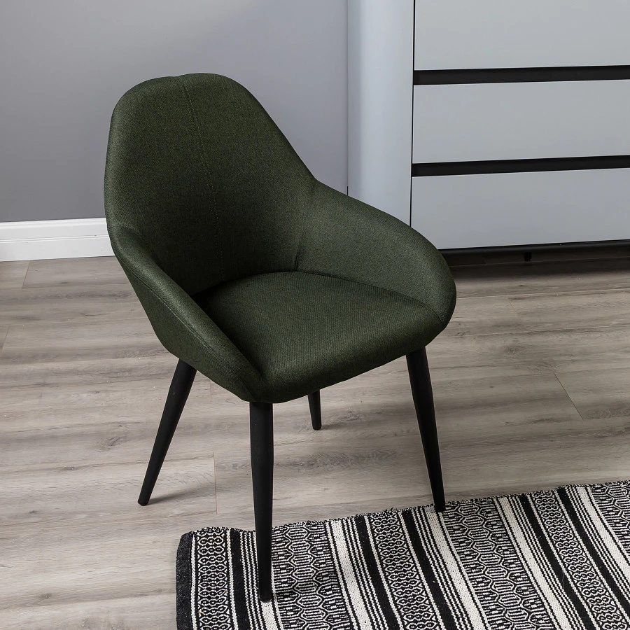 Кресло Kent тёмно-зелёный/черный - фото 11